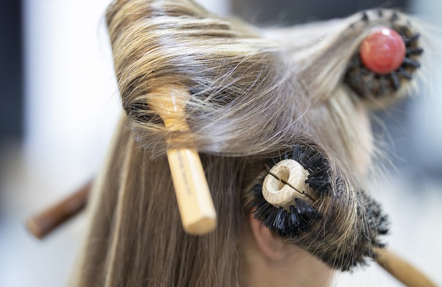 hair brushing